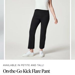 Spanx On the Go Kick Flare Pant Black Petite Small